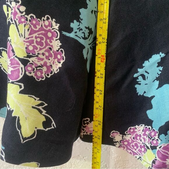 Emma James Petite Linen Blend Midi Skirt and Jacket Suit Sz 10P Floral Print New - Picture 12 of 12